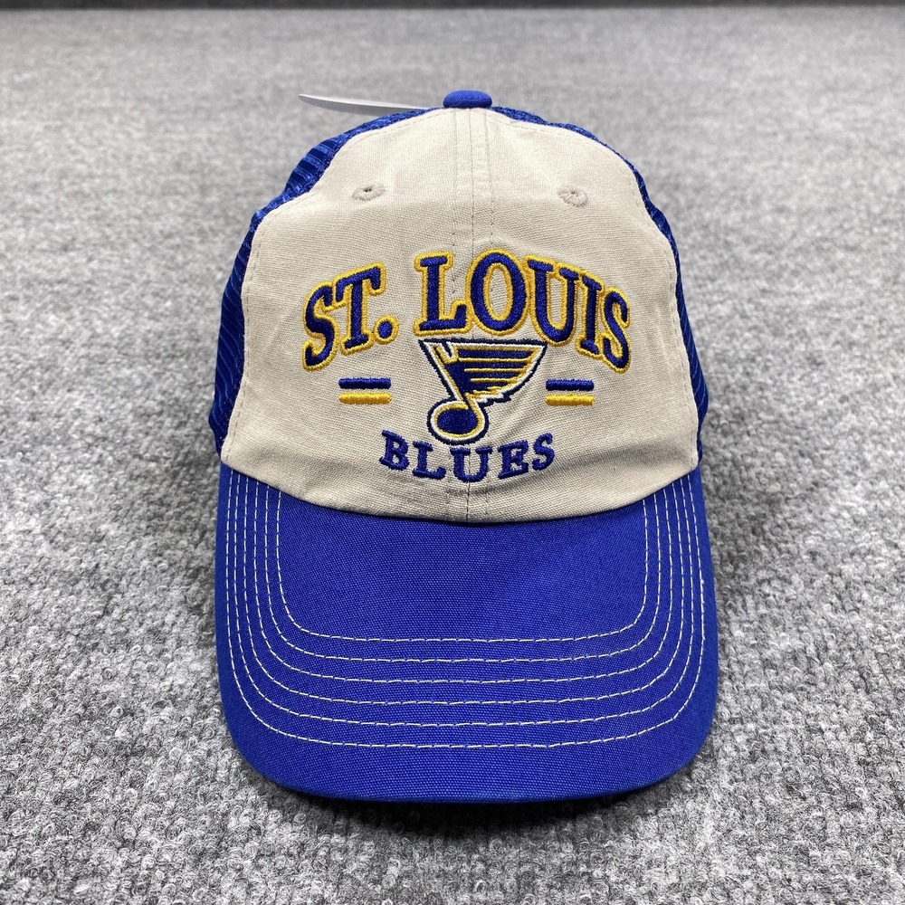 St. Louis Blues Hat Cap Snap Back Mens One Size Blue NHL Hockey Trucker UNK